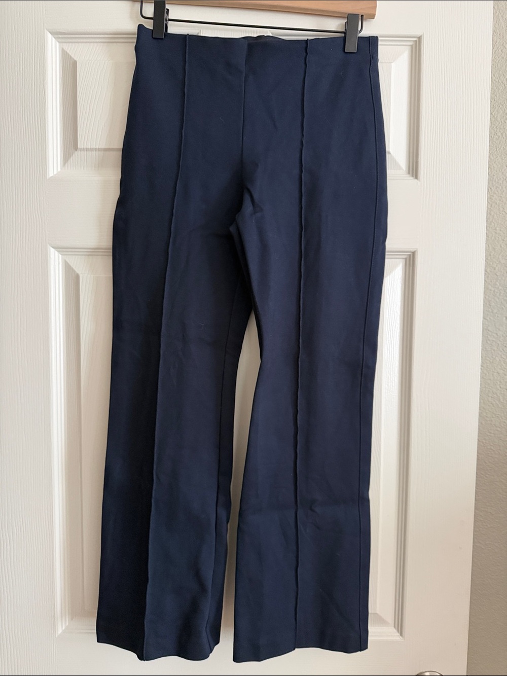 Banana Republic Ponte Ankle Pull On Navy Dress Pant Size Small